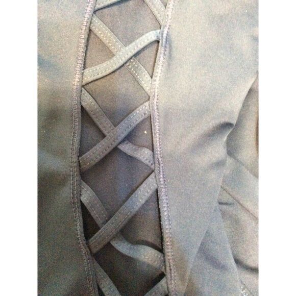 Avia Leggings Small Navy Polyester/Spandex - Picture 4 of 4